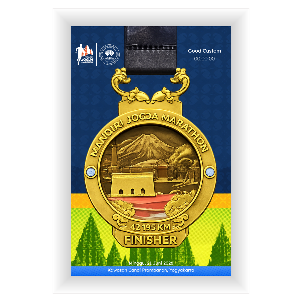 Good Custom Medal Frame Mandiri Jogja Marathon 2026